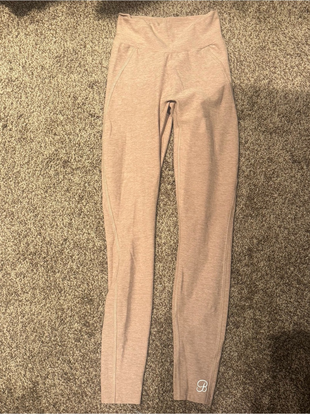 Bombshell Sportwear Light Mauve High-Waist Leggings